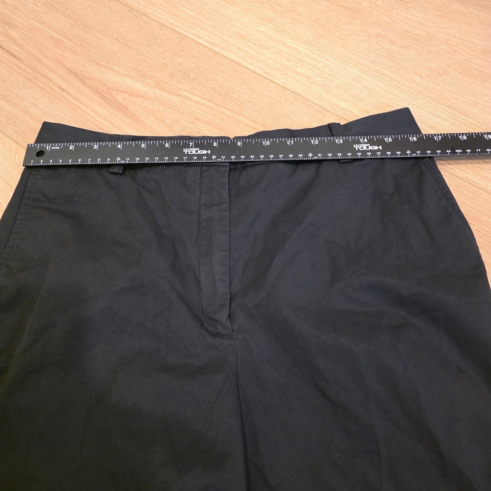 Babaton Aritzia Black Straight Leg Trousers Pants Womens 12 Minimalist Office - Picture 6 of 11
